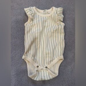 Pehr baby striped bodysuit